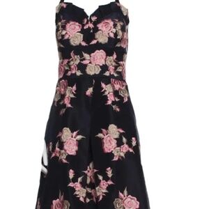 Naeem Khan Taffeta Halter Dress